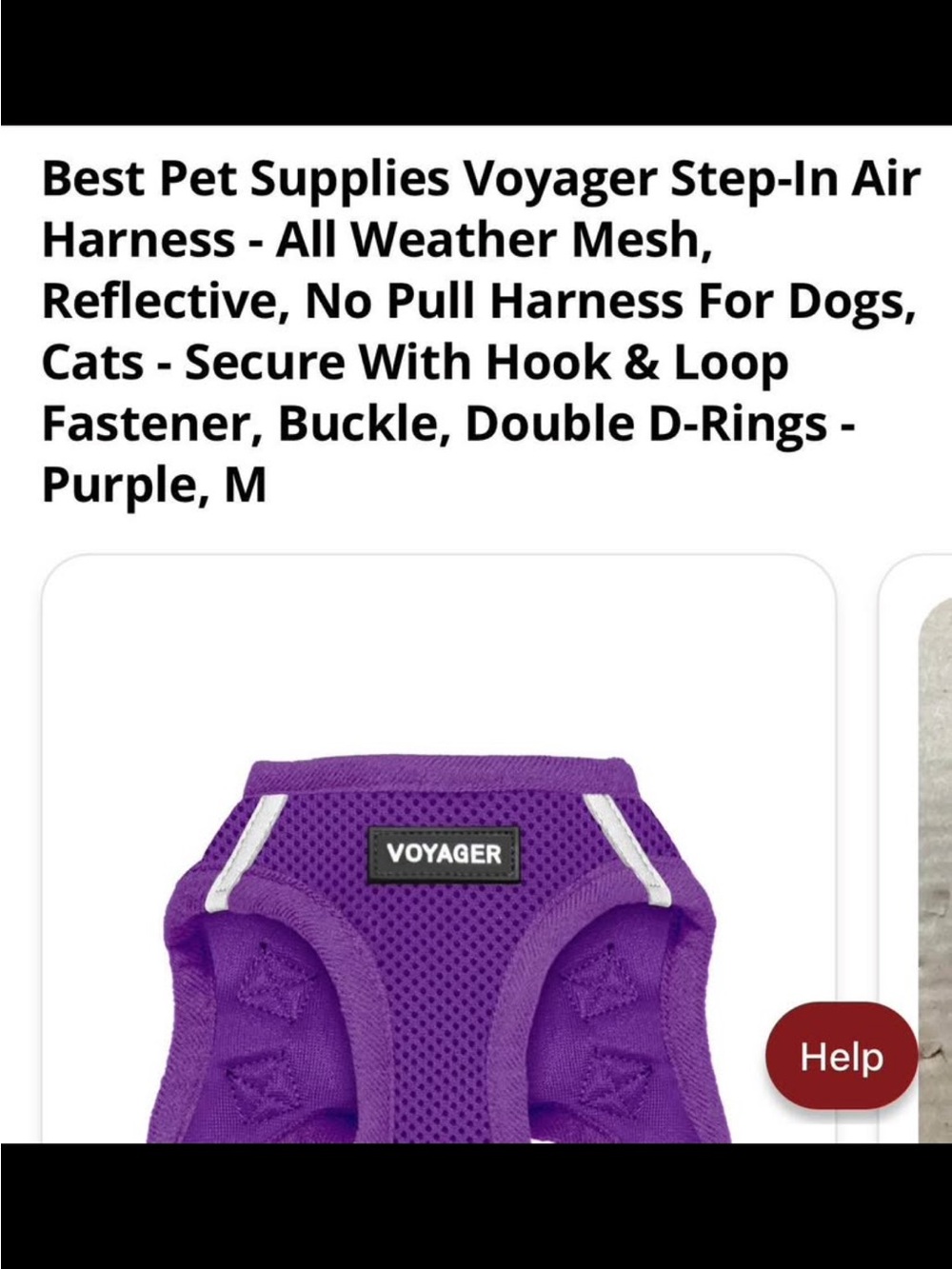 Voyager Step-In Air Harness - Purple